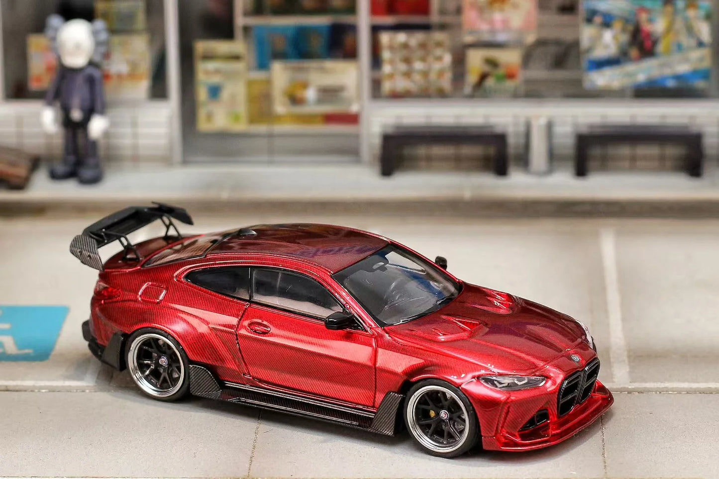 Street Weapon 1:64 BMW ADRO M4 Blue/Red Carbon [2 Colors]