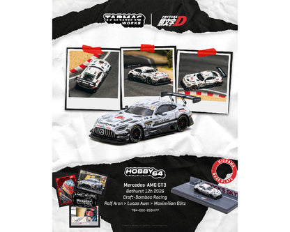 Tarmac Works Hobby64 1:64 Mercedes-AMG GT3 Bathurst 12h 2026 Craft-Bamboo Racing Initial D livery diecast model car