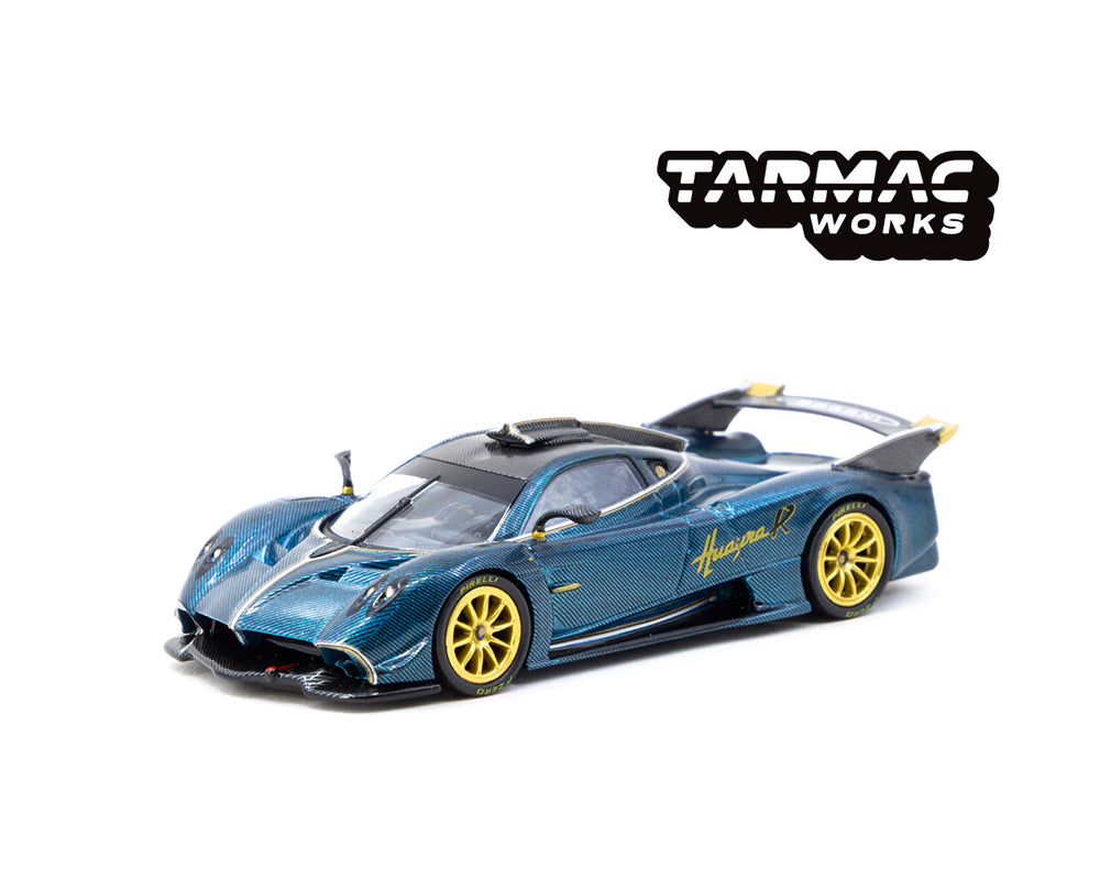 Tarmac Works 1:64 Pagani Huayra R – Monterey Car Week 2025 USA Event Special Edition – Turquoise Carbon – Global64 T64G-TL035-TCF