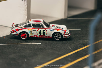 (Coming Soon) Tarmac Works 1:64 Porsche 911 Carrera RSR 2.8 24h Le Mans 1973 #45 Winner T64S-023-73LM45