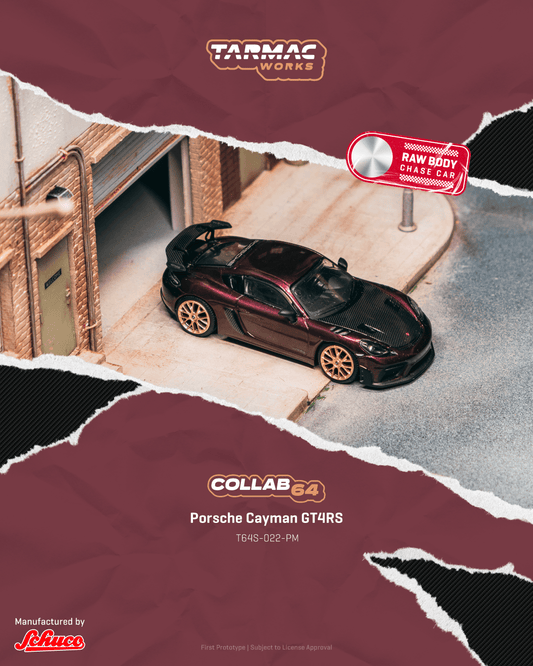 Tarmac Works 1:64 Porsche Cayman GT4RS Amethyst Metallic T64S-022-PM