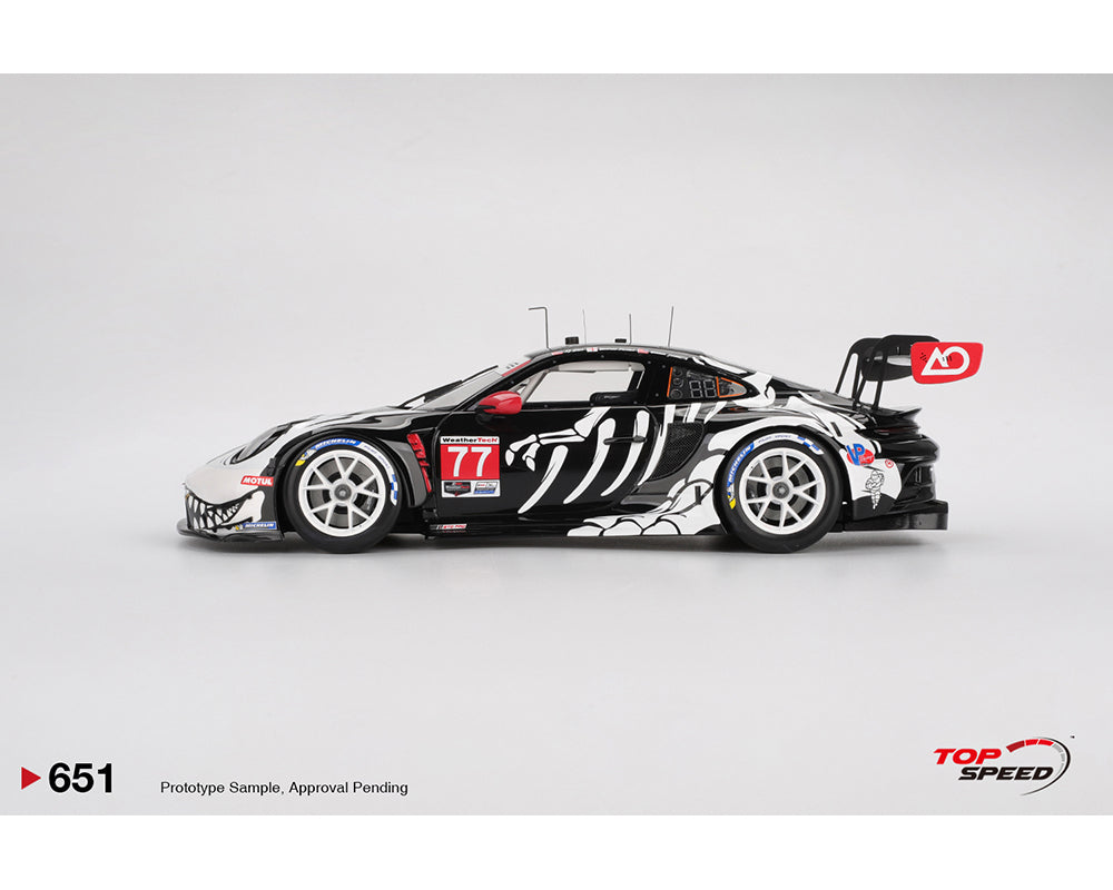 (Preorder) Topspeed 1:18 Porsche 911 GT3 R #77 AO Racing 2025 IMSA Petit Le Mans TS0651