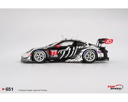 (Preorder) Topspeed 1:18 Porsche 911 GT3 R #77 AO Racing 2025 IMSA Petit Le Mans TS0651