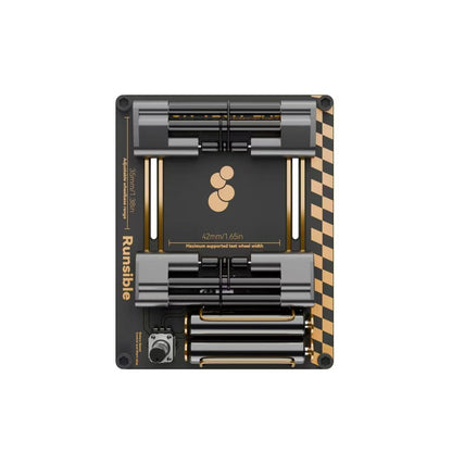 Black and gold tool set with 'Runsible' branding on a white background