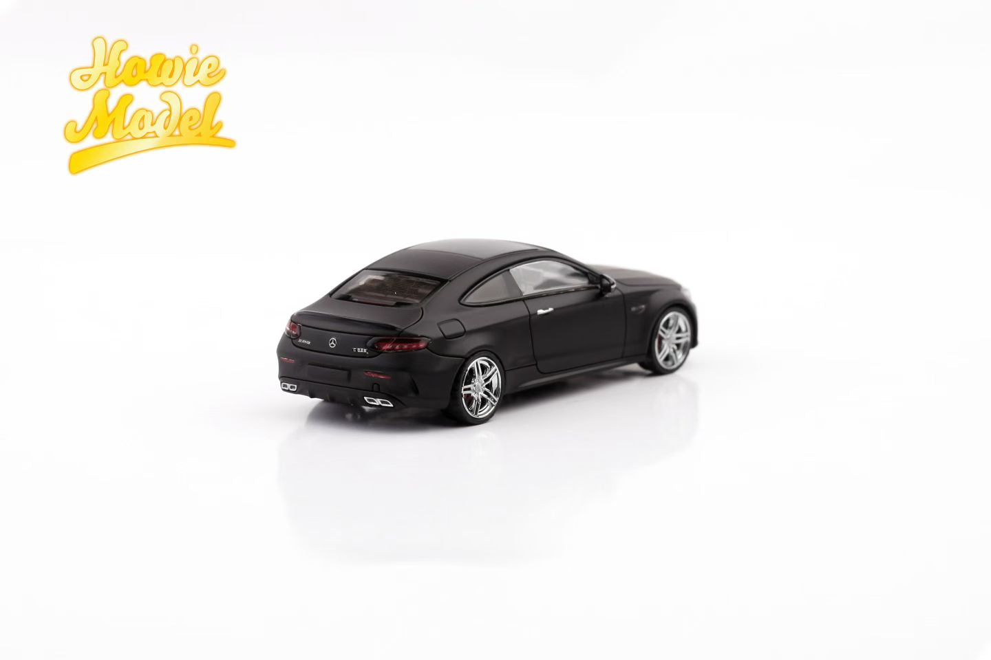 Black model car on a white background with 'Hotw Model' logo.