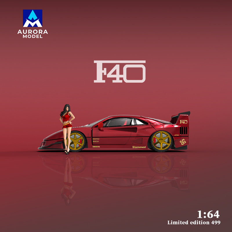 ⭐︎AURORA MODEL 1/64 ミニカー レッド F40モデル 未使用 MAR 2025 Aurora Model FERRA F40 RED NO FIGURE 1/64 | eBay
