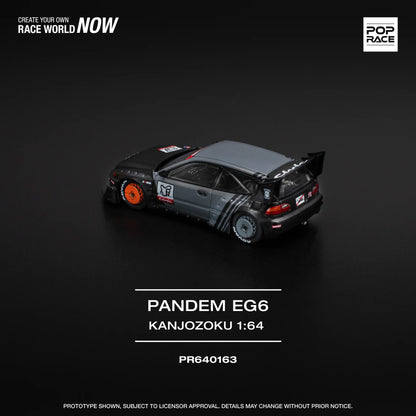 Pop Race 1:64 Honda Pandem Civic "KANJOZOKU" PR640163 (Preorder)