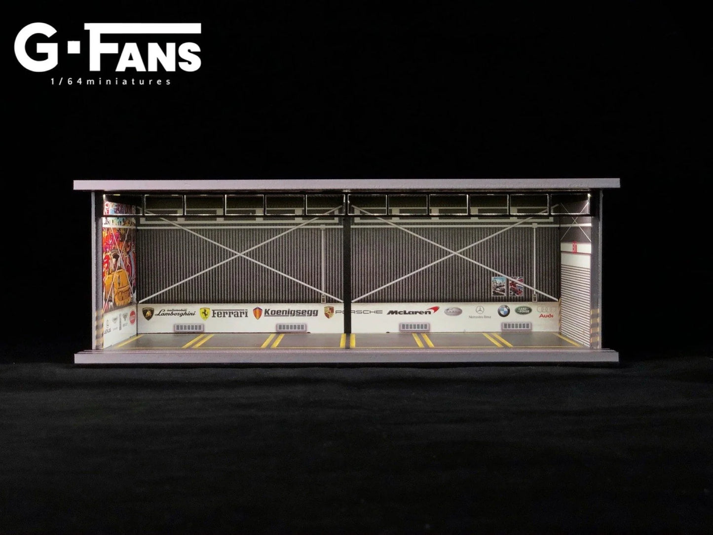 G-FANS 1:64 Garage Diorama with LED 710010