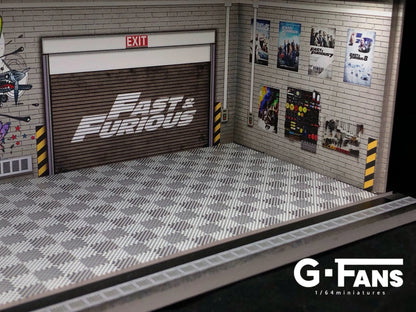 G-FANS 1:64 1:64 Fast & Furious Garage Diorama 710016