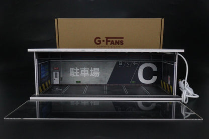 G-FANS 1:64 Garage with Lights Diorama Model 710022