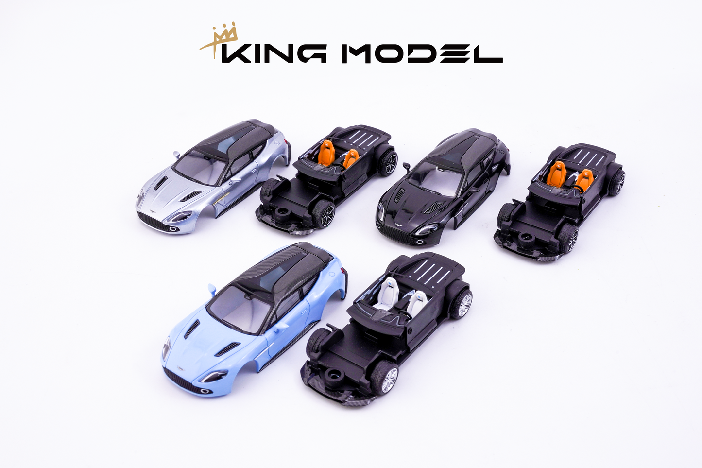 King Model 1:64 Aston Martin Vanquish Zagato Shooting Brake Silver (Preorder)