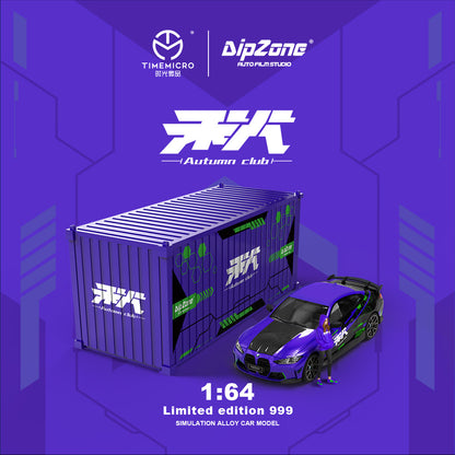 Time Micro 1:64 BMW M4 Eva Unit-01 [Container+Doll Version]