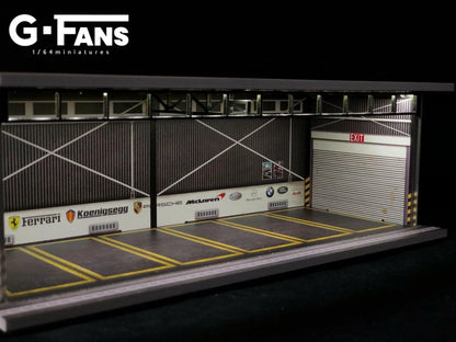 G-FANS 1:64 Garage Diorama with LED 710010