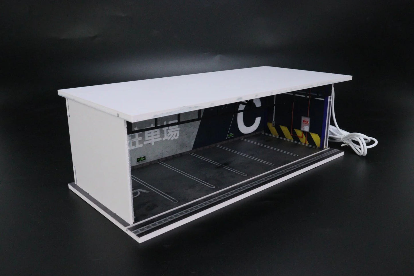 G-FANS 1:64 Garage with Lights Diorama Model 710022