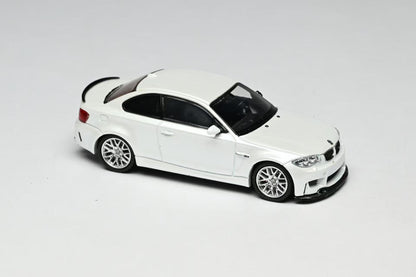 White model car on a gray background