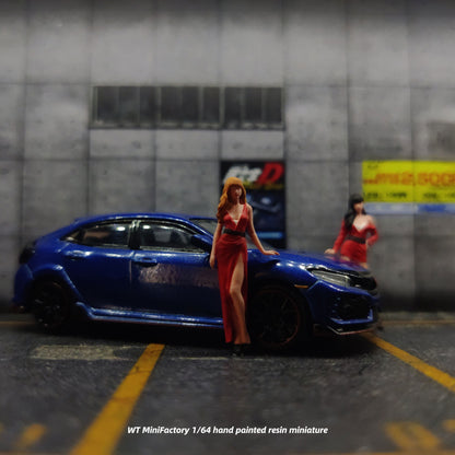WT Minifactory 1:64 Diorama Ladies - Red Outfit Duo WT2025042905
