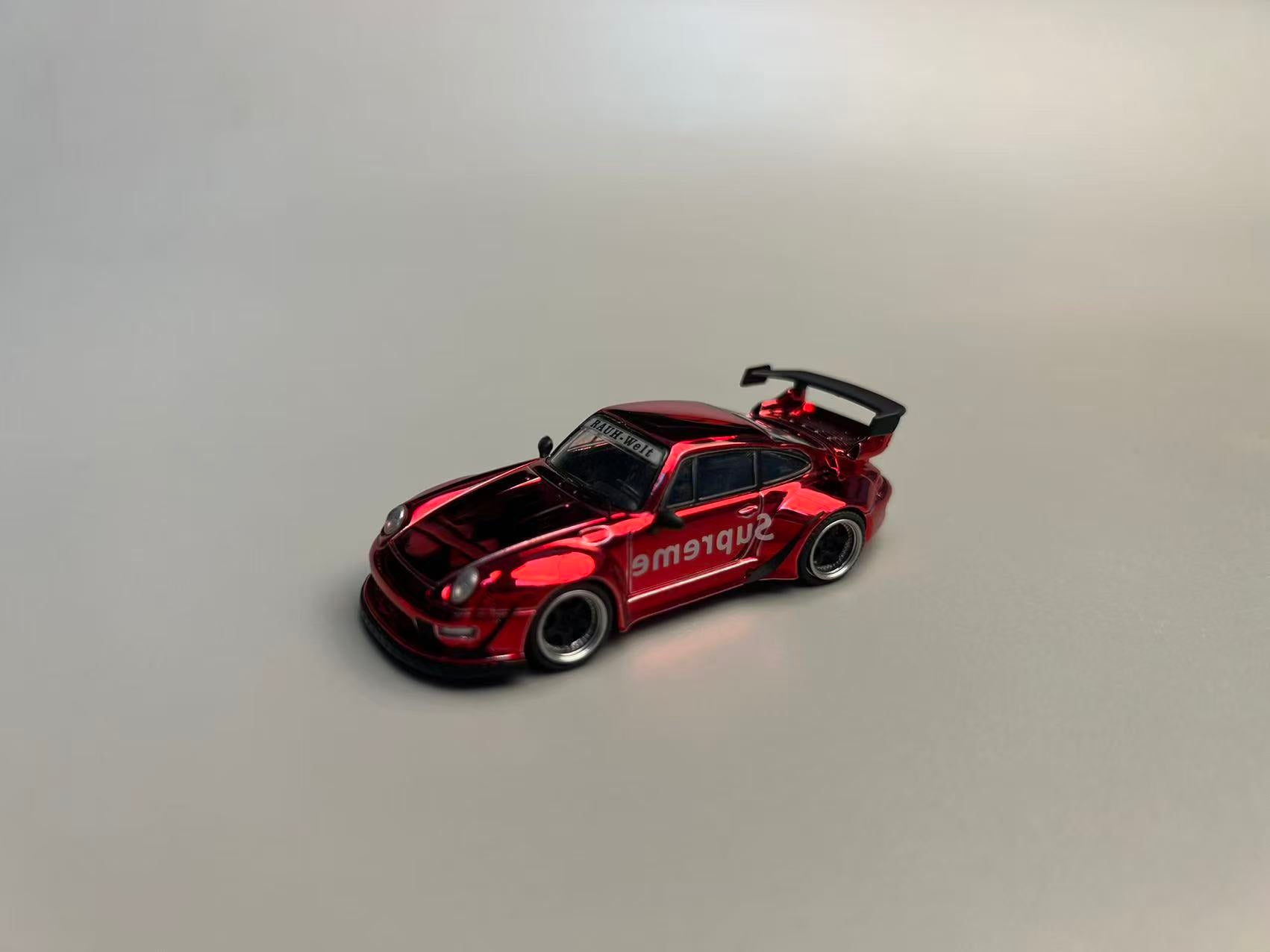 Preorder) Flame 1:64 Porsche RWB 993/964 Supreme/Coca Cola Livery