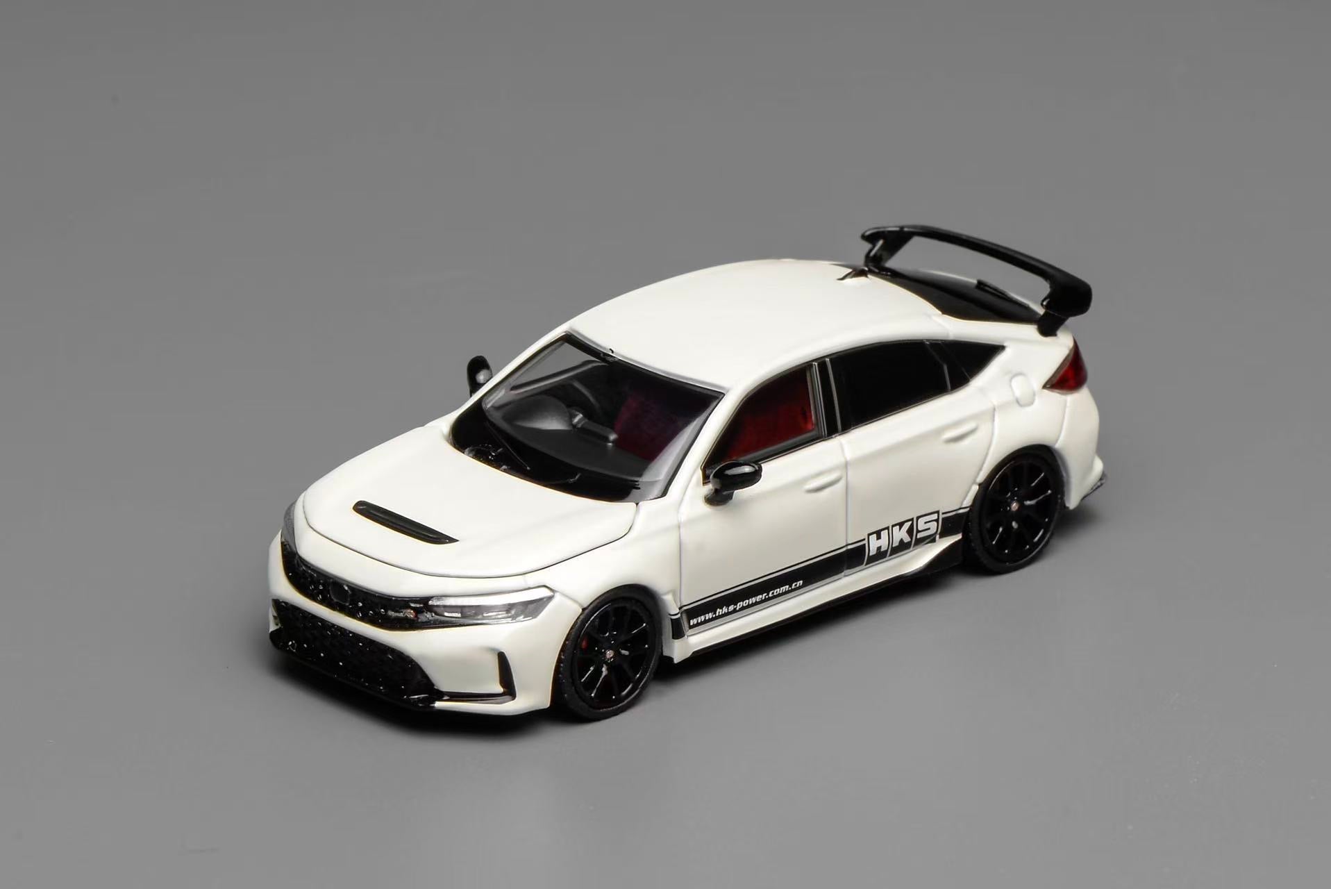 Motorhelix 1:64 Honda Civic TYPE R (FL5) HKS White/Black [2 Colors