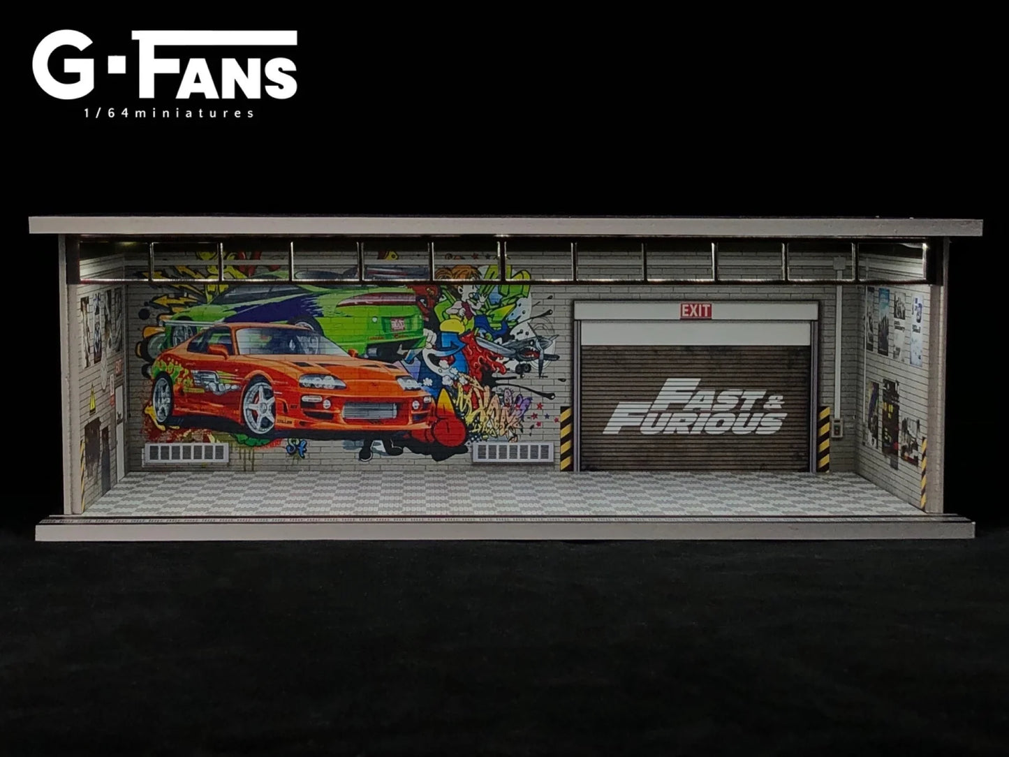 G-FANS 1:64 1:64 Fast & Furious Garage Diorama 710016