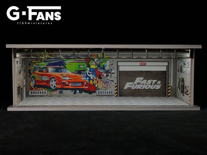 G-FANS 1:64 1:64 Fast & Furious Garage Diorama 710016