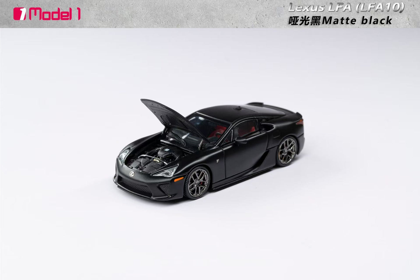 (Preorder) Model 1 1:64 Lexus LFA Matt Black/Tiffany Blue [2 Colors]