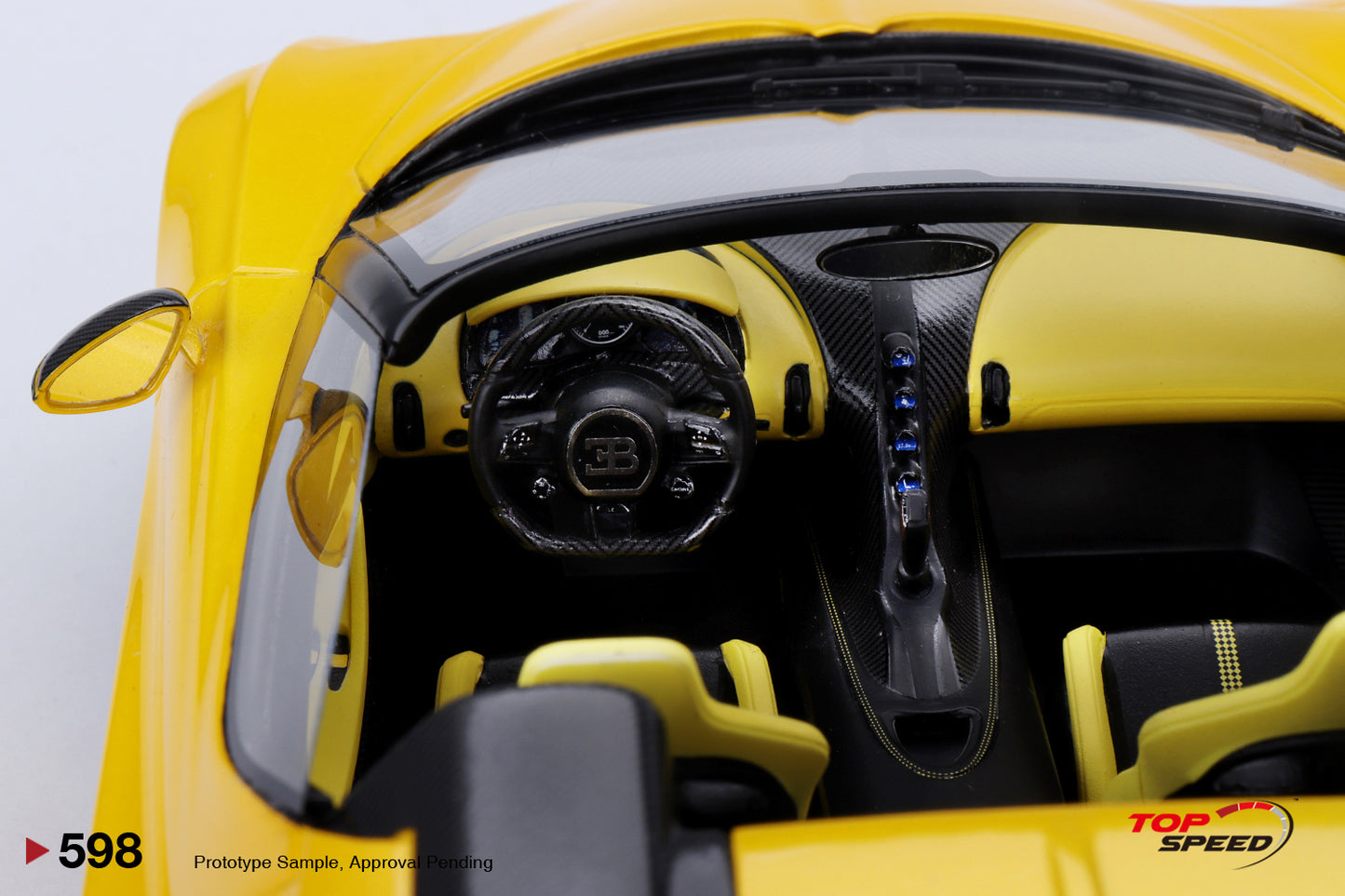 Topspeed 1:18 Bugatti W16 Mistral Yellow TS0598