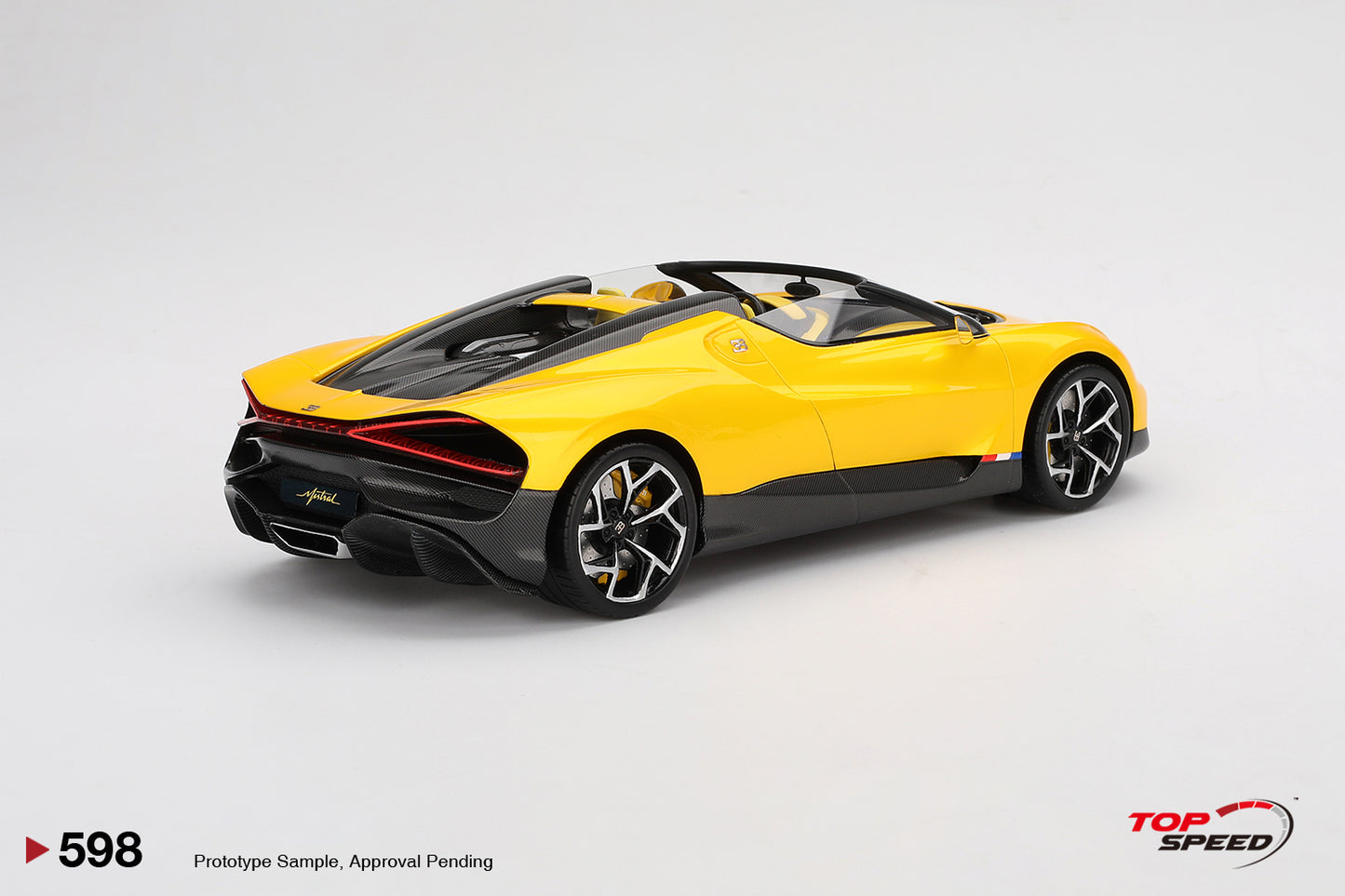 Topspeed 1:18 Bugatti W16 Mistral Yellow TS0598