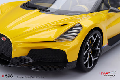 Topspeed 1:18 Bugatti W16 Mistral Yellow TS0598