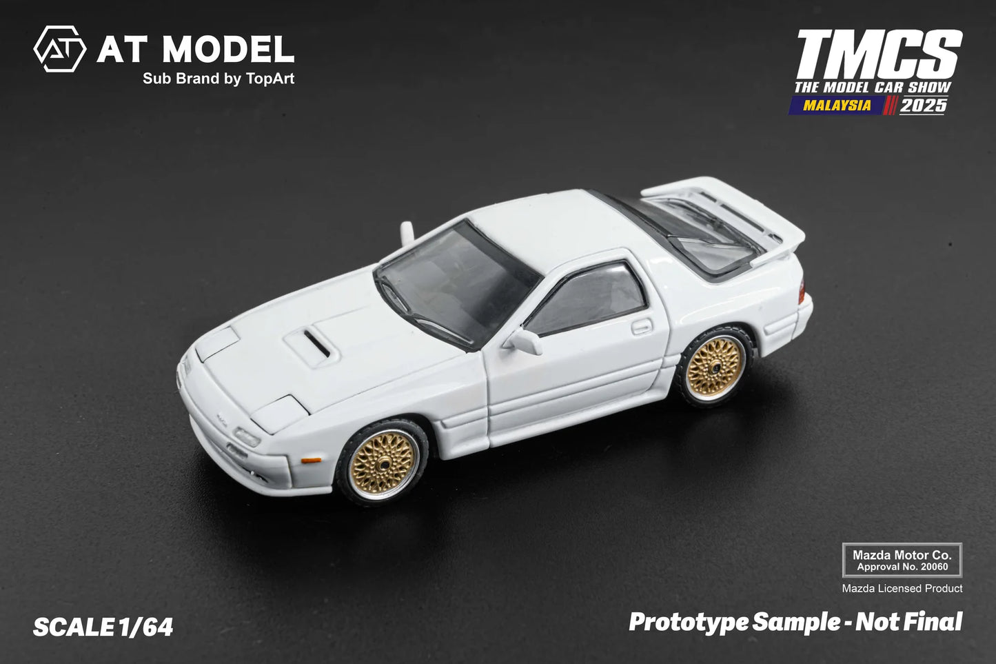 [Event Edition] AT Model 1:64 Mazda RX7 FC3S Infinity - White Gold Wheels