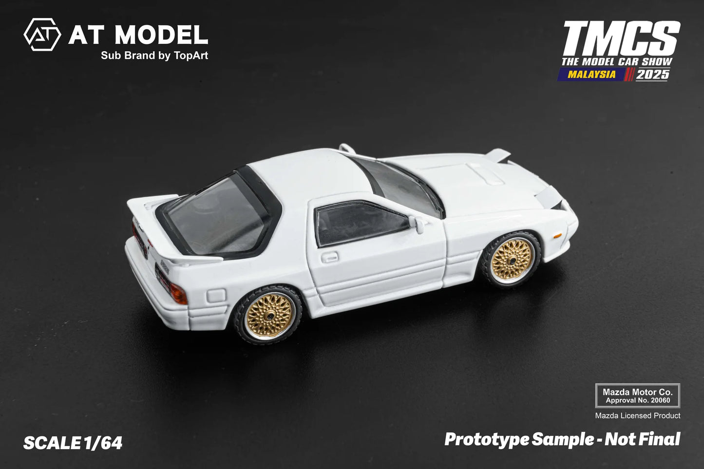 [Event Edition] AT Model 1:64 Mazda RX7 FC3S Infinity - White Gold Wheels