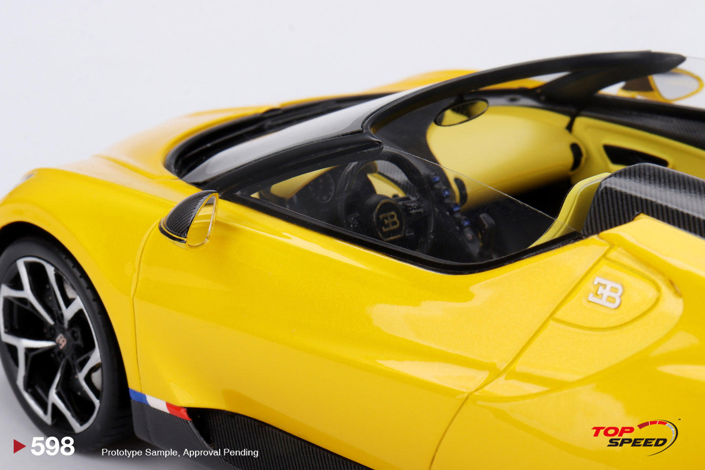 Topspeed 1:18 Bugatti W16 Mistral Yellow TS0598