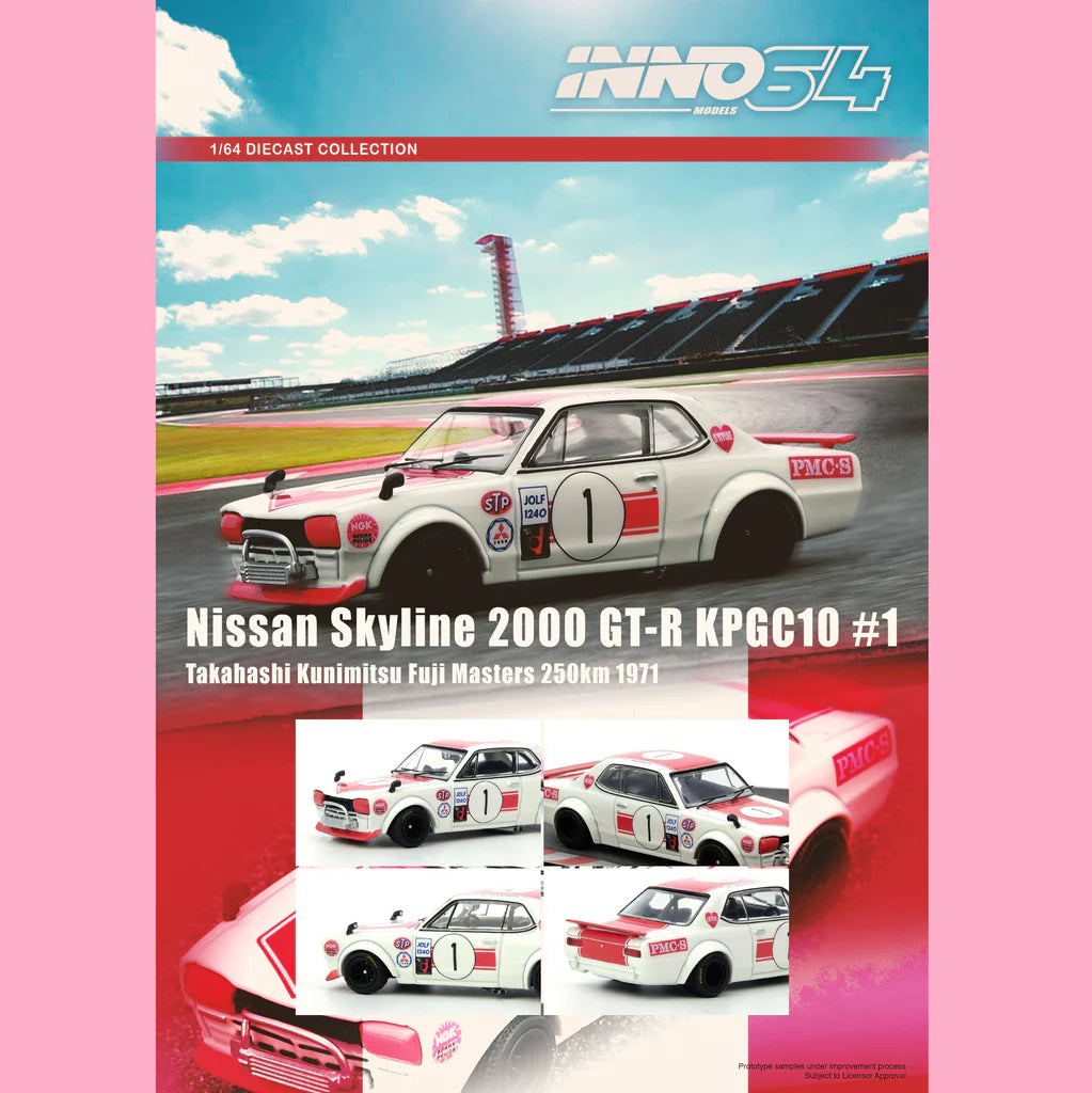 Inno64 1:64 NISSAN SKYLINE 2000 GT-R KPGC10 #1 IN64-KPGC10-FM1971